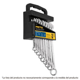 Juego de 9 llaves combinadas desde 3/8" hasta 7/8" pretul..